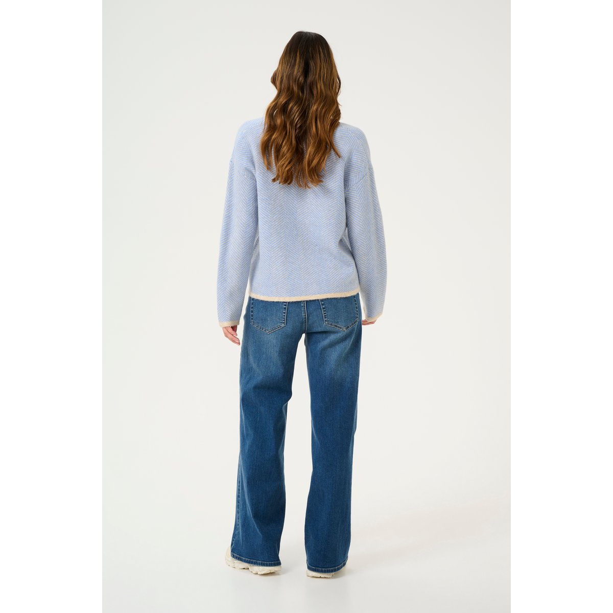 Knitted pullover bleu provence, KAFFE
