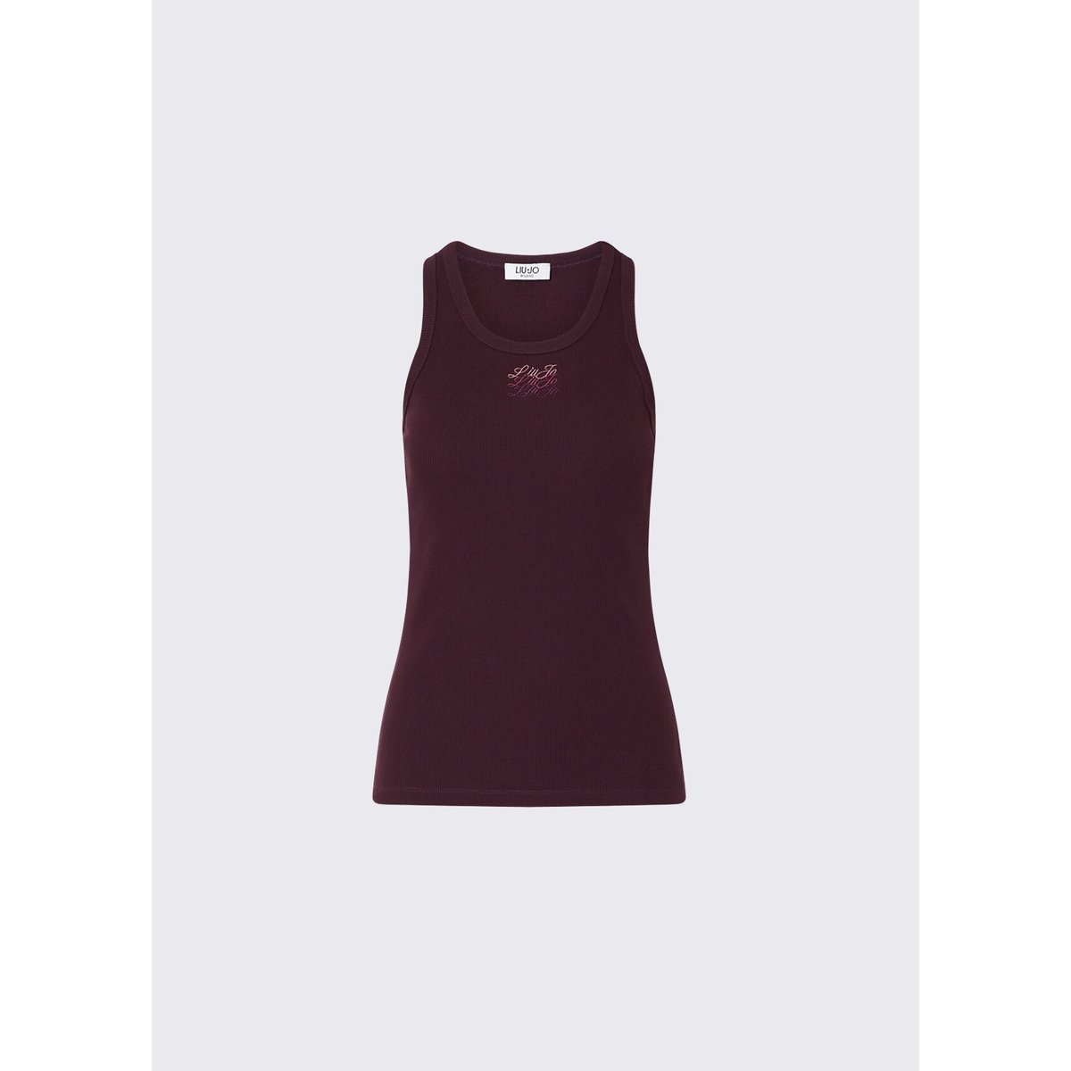 Top avec logo aubergine, LIU JO