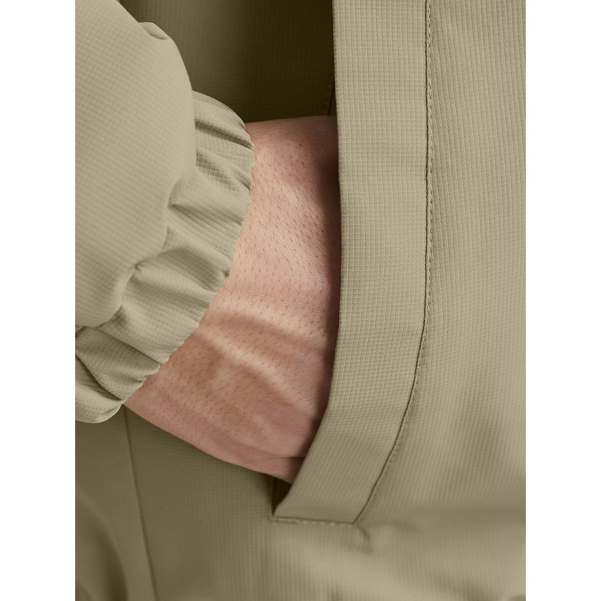 Blouson léger à capuche beige/noir, JACK & JONES