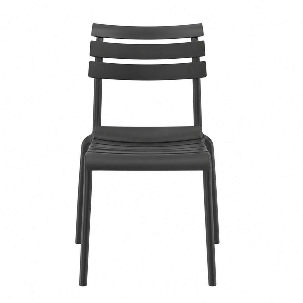 Chaise de jardin en plastique (lot de 2) LUGANO gris, PIER IMPORT