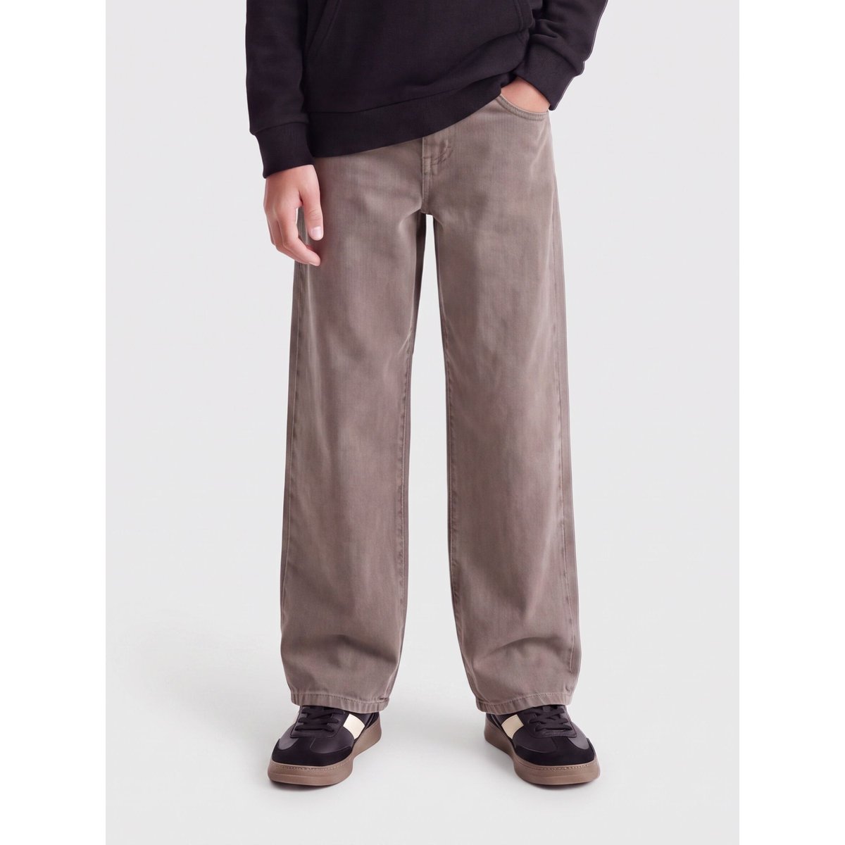 Jean À Jambe Large marron - light brown denim, ONLY & SONS JUNIOR