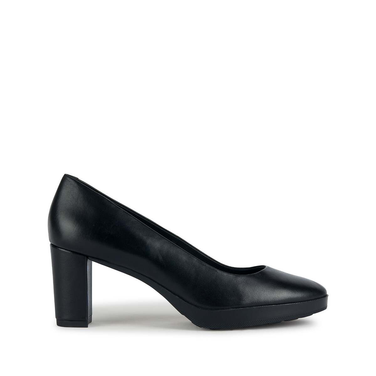 Walk Pleasure Comfortable Heels in Leather black, GEOX