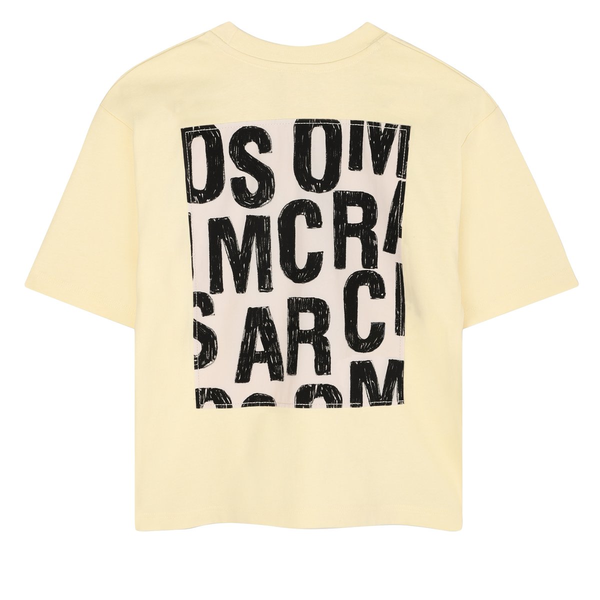 T-shirt en jersey de coton jaune paille, MARC JACOBS