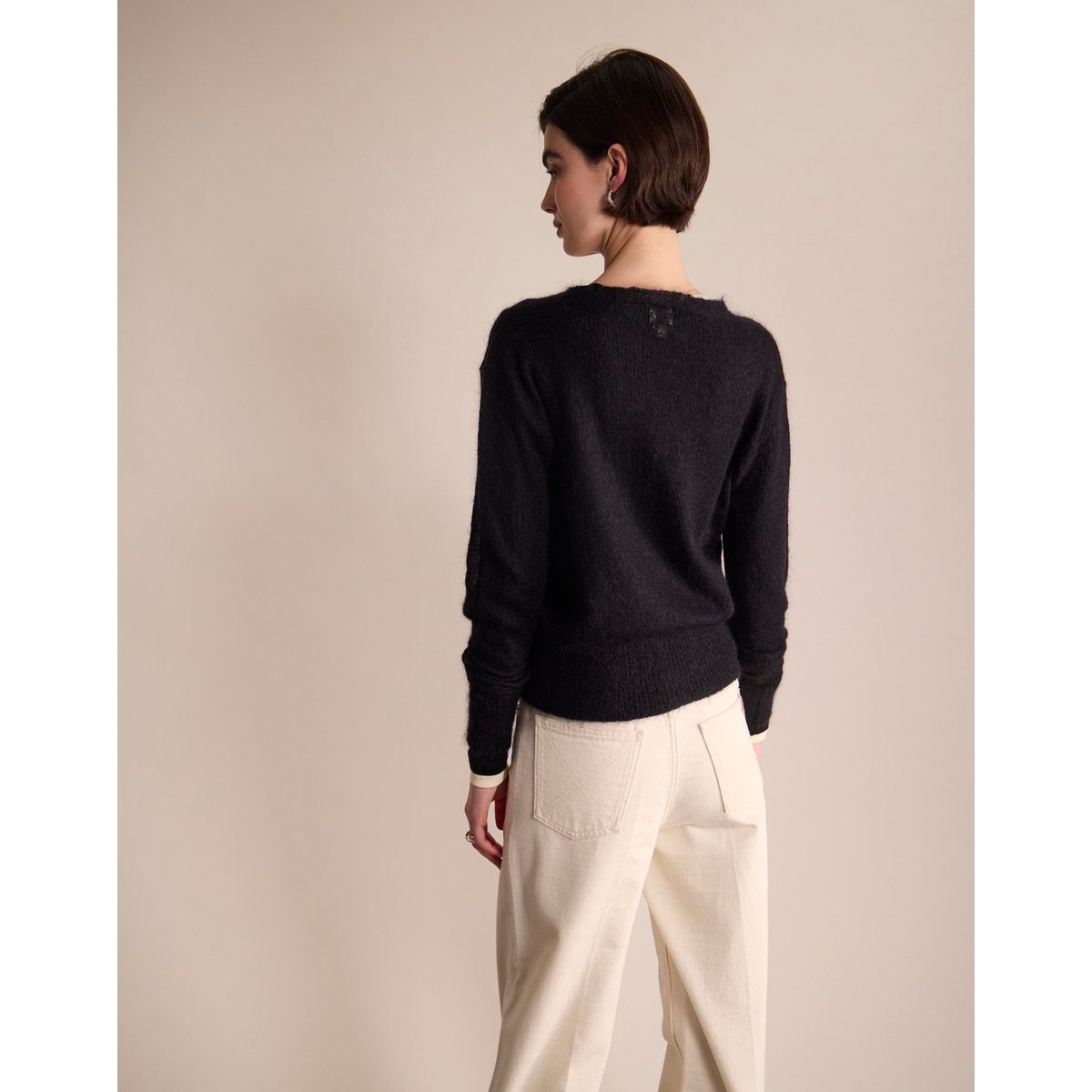 Cardigan Alex noir, INES DE LA FRESSANGE PARIS