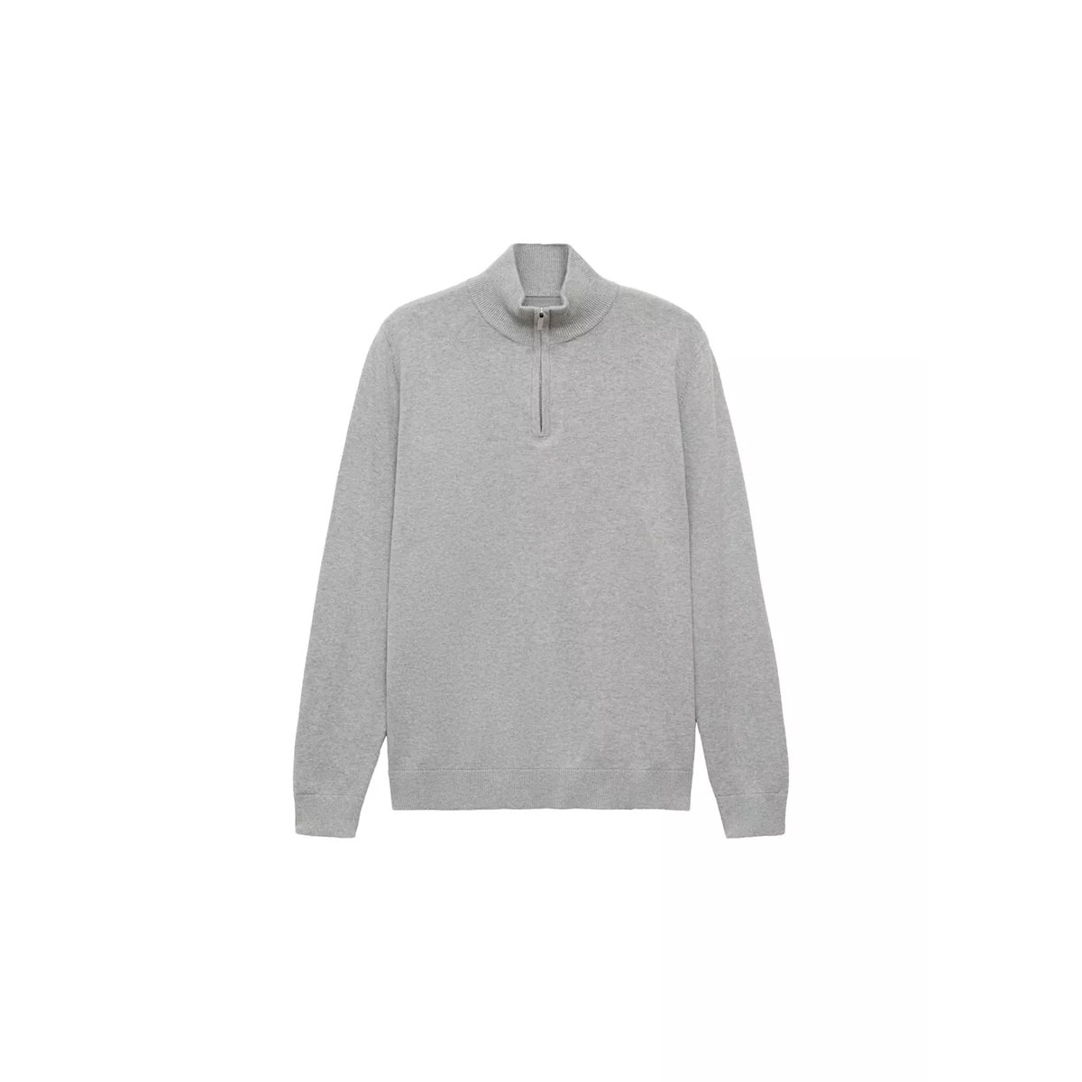 Pull-over col montant gris chiné moyen, MANGO TEEN
