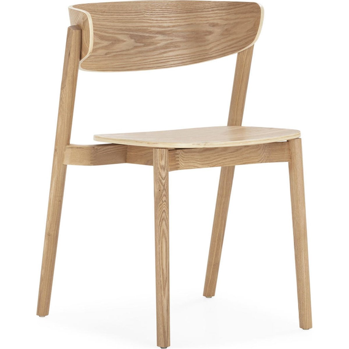 Chaise en frêne au design scandinave naturel, RECOLLECTION