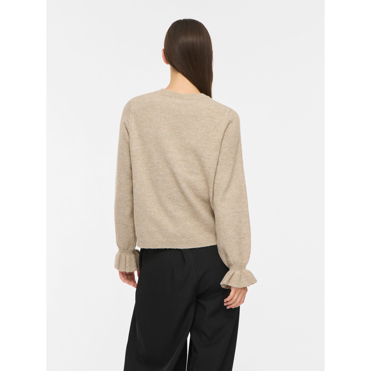 Pull En Maille marron - natural melange1, VILA