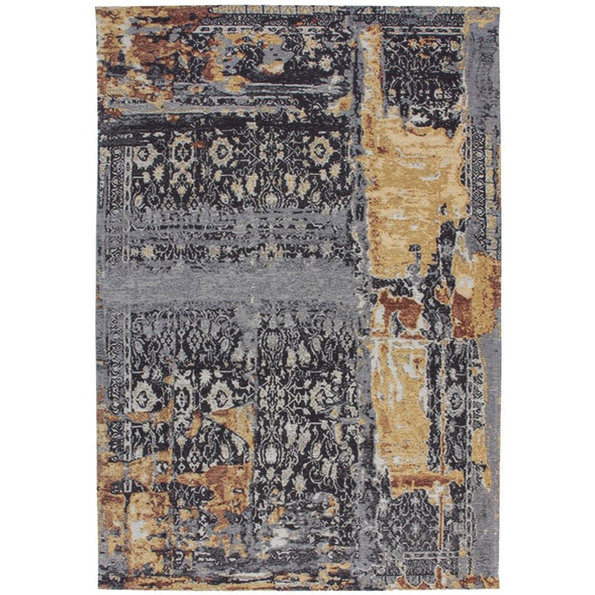 Tapis tissé rectangulaire motif oriental multicolore, bleu, ARTE ESPINA