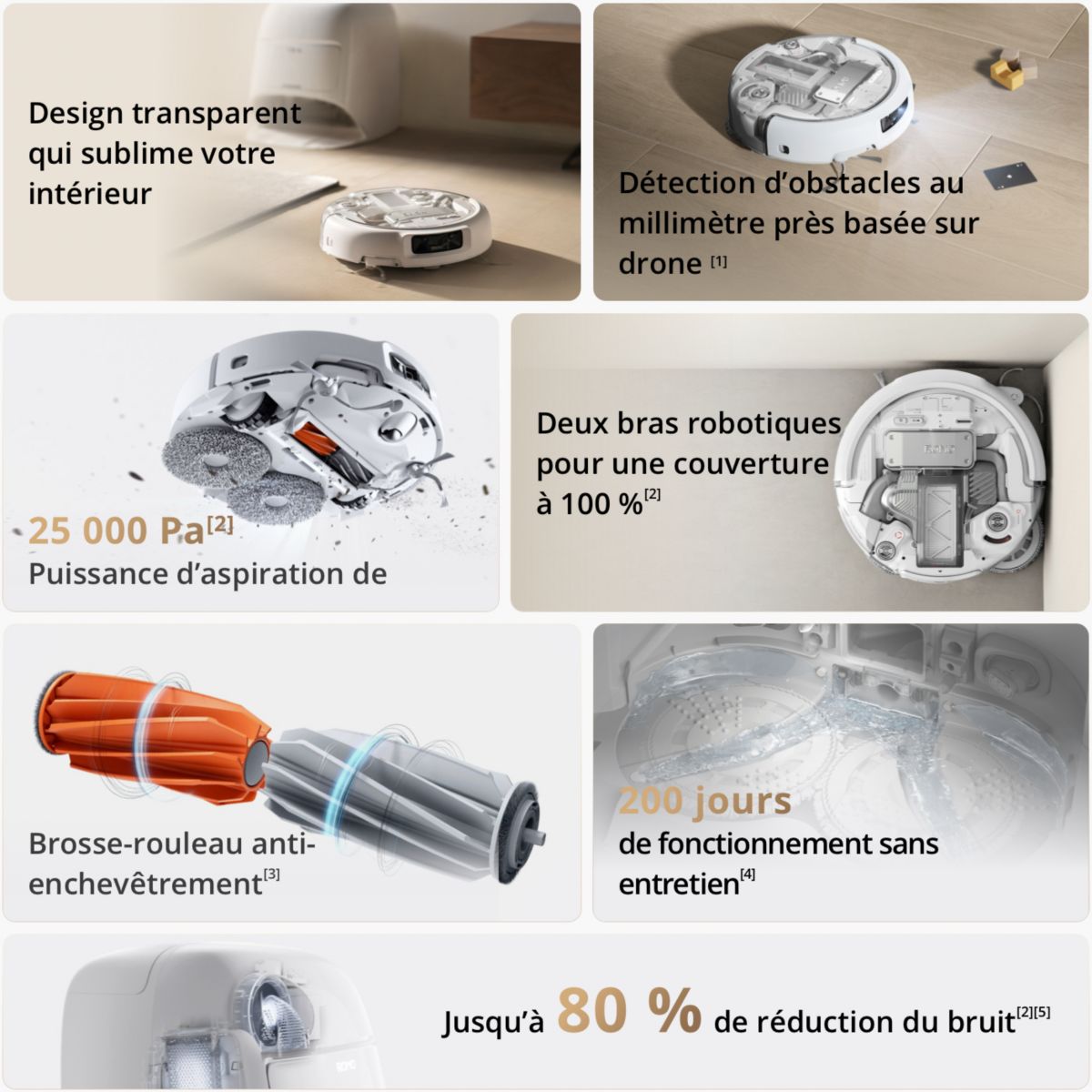 Robot Aspirateur Laveur Romo A couleur unique, DJI