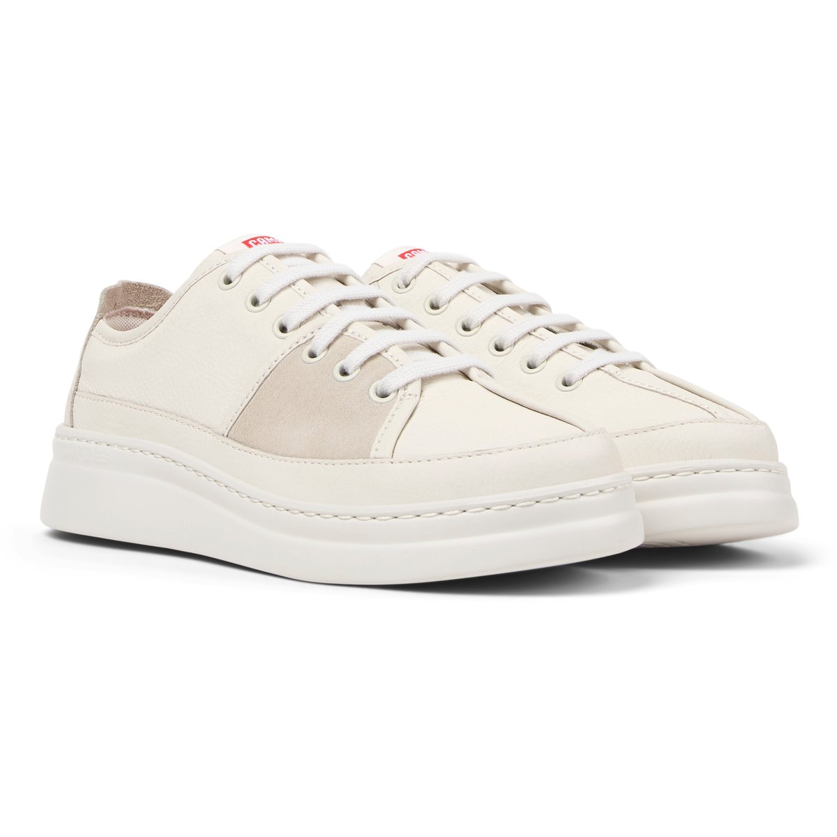 Baskets G3D Runner Up Twins cuir blanc beige, CAMPER