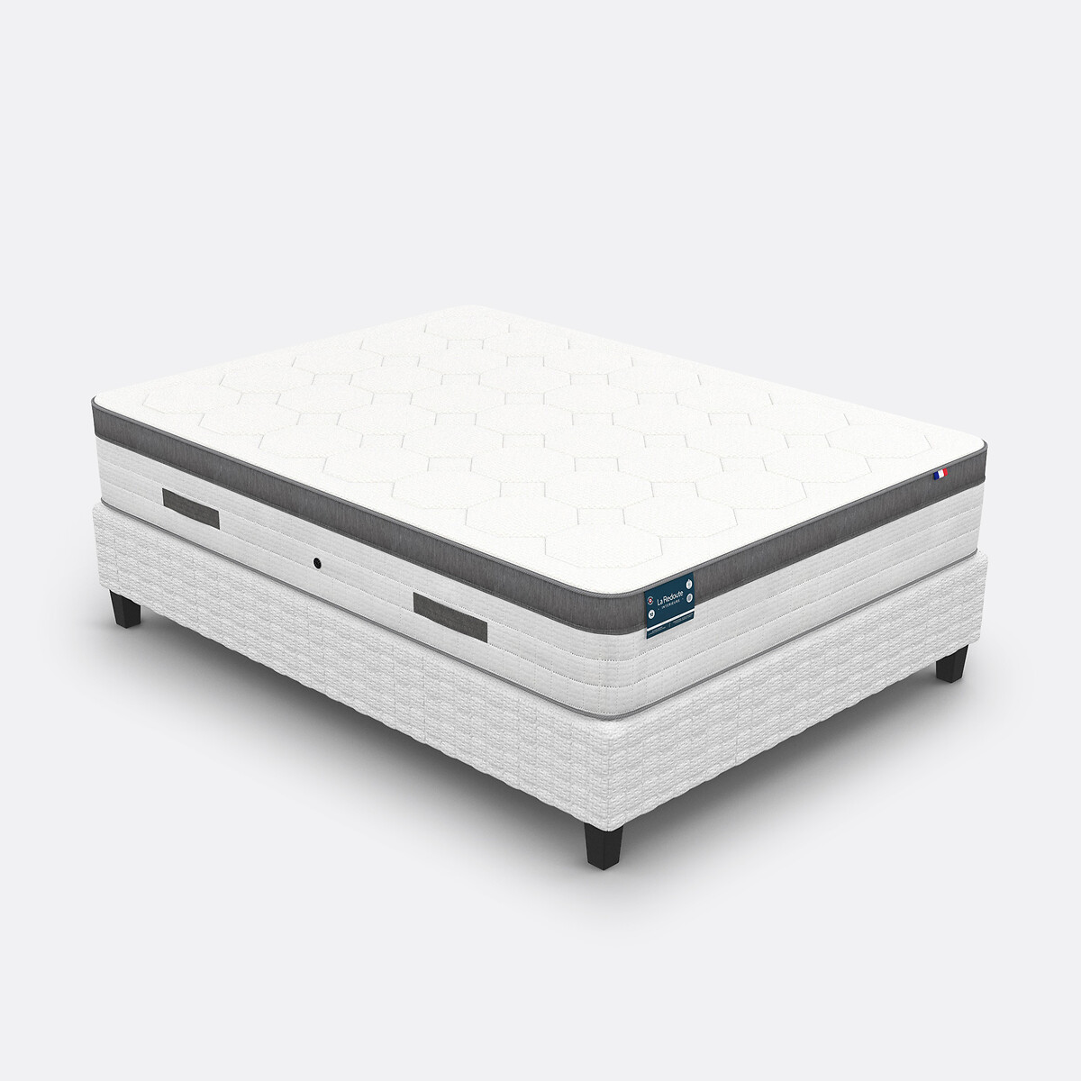 Premium-Boxspringbett weiss, LA REDOUTE INTERIEURS