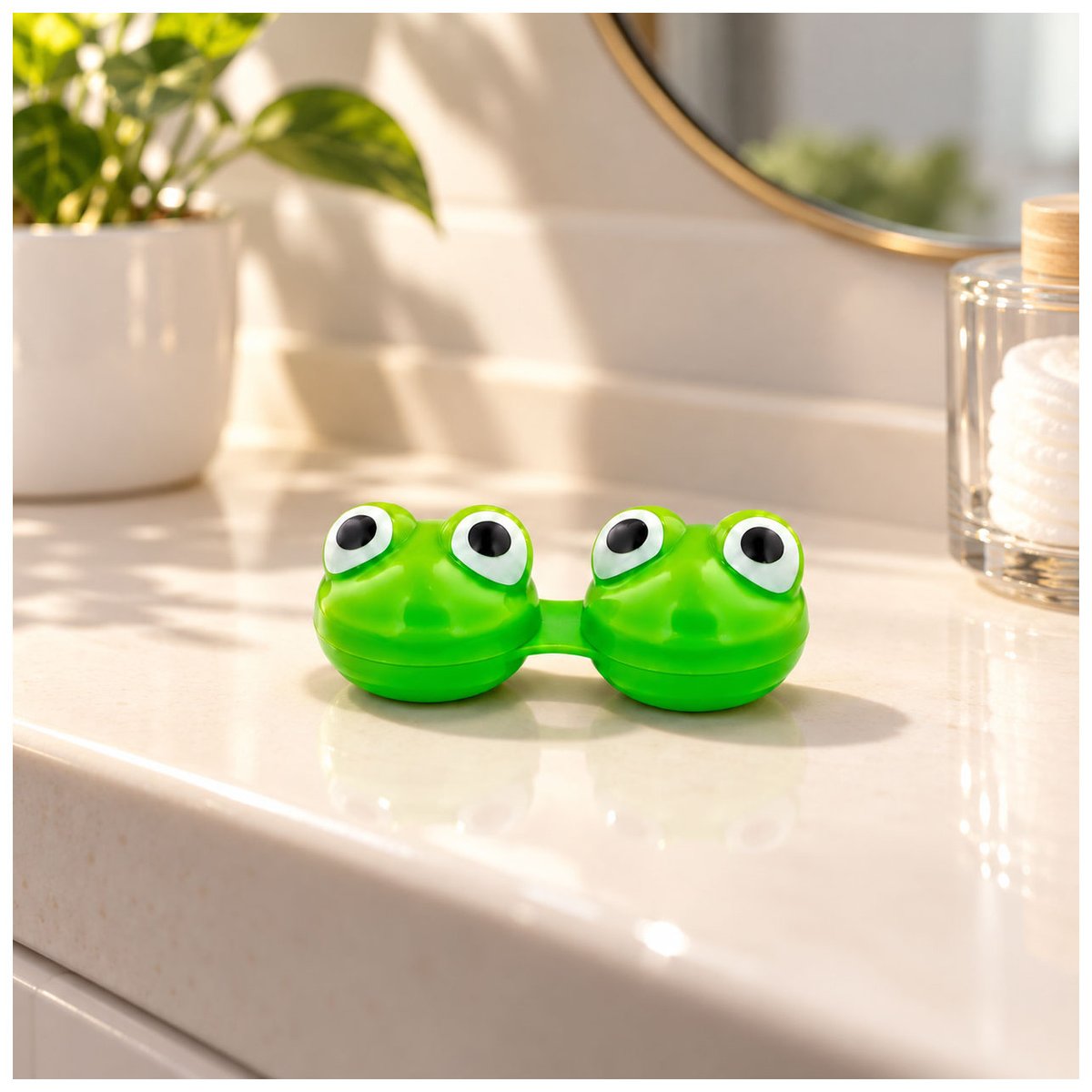 Étui à lentilles Frog Grenoeil vert, PYLONES
