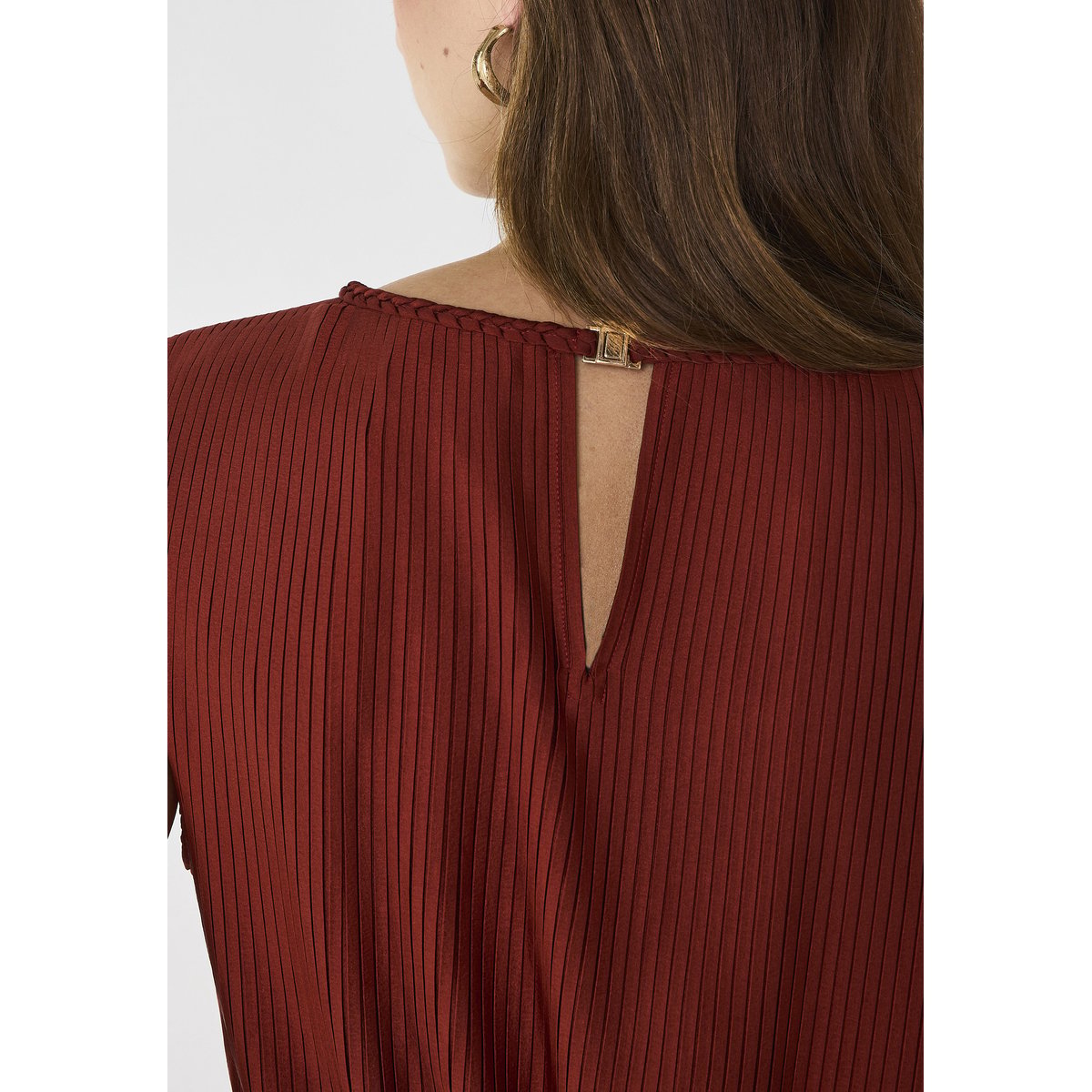 Robe droite plissée BELL tomette, Maison 123