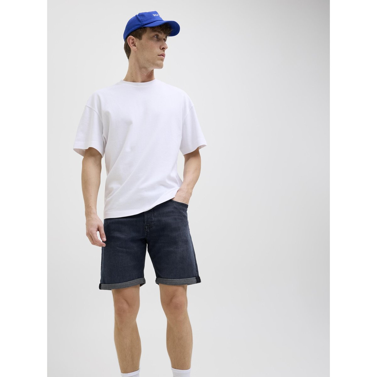 Short Coupe Classique blue denim, JACK & JONES