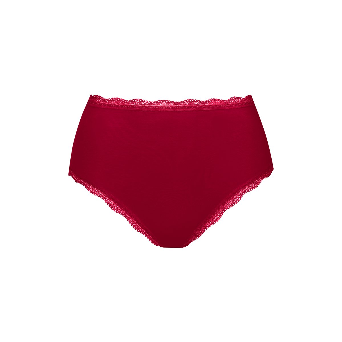 Culotte échancré taille haute EVERYDAY rouge, LISCA