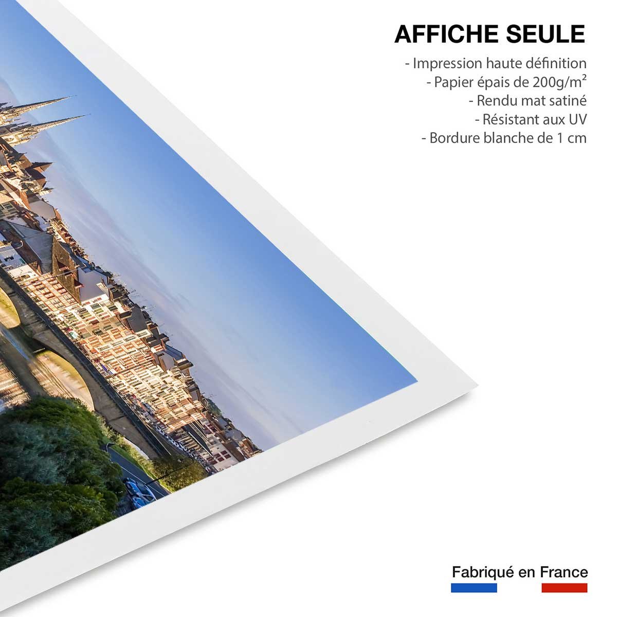 Affiche deco ville bayonne affiche seule, HEXOA