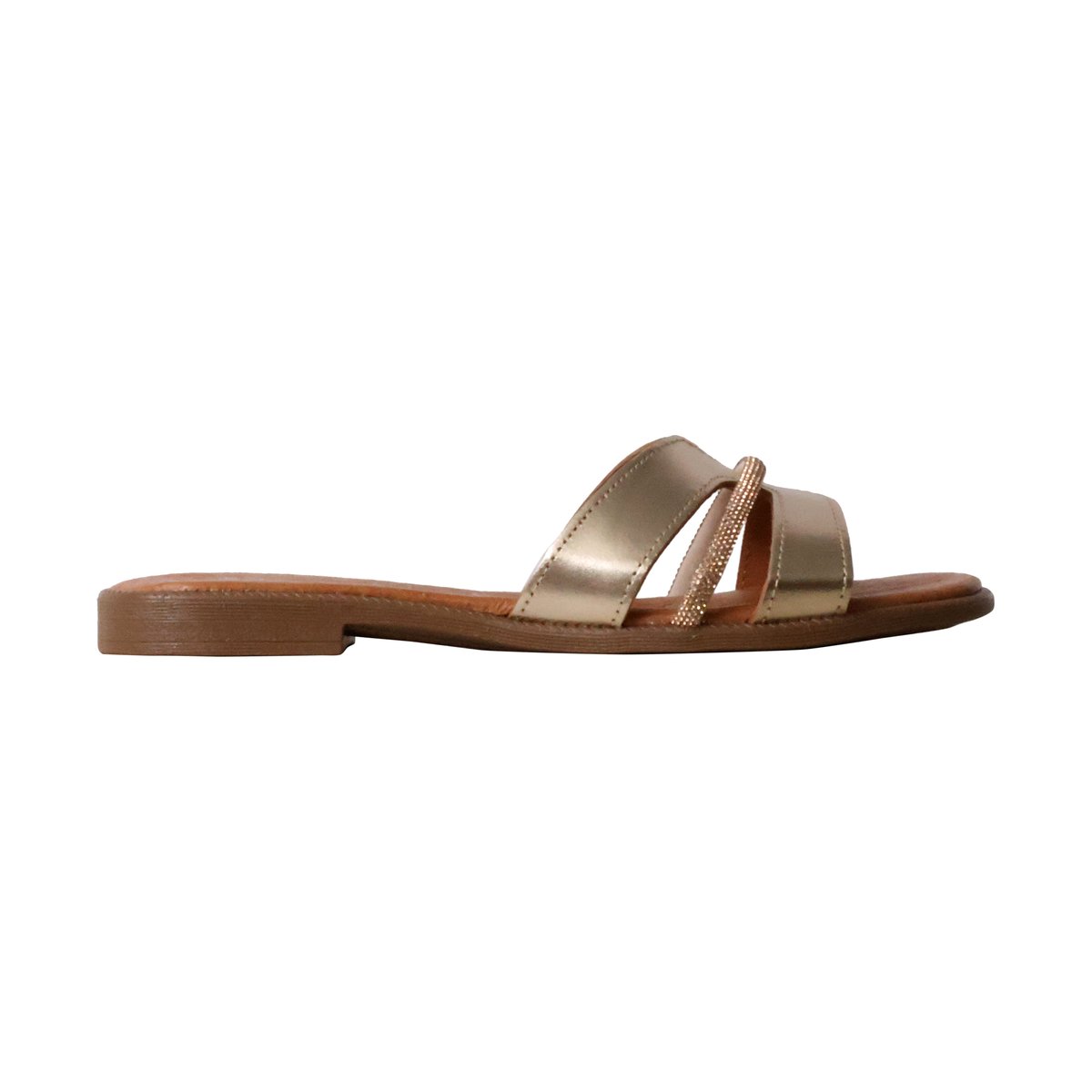 Mules Cuir Alénoa or, THE DIVINE FACTORY