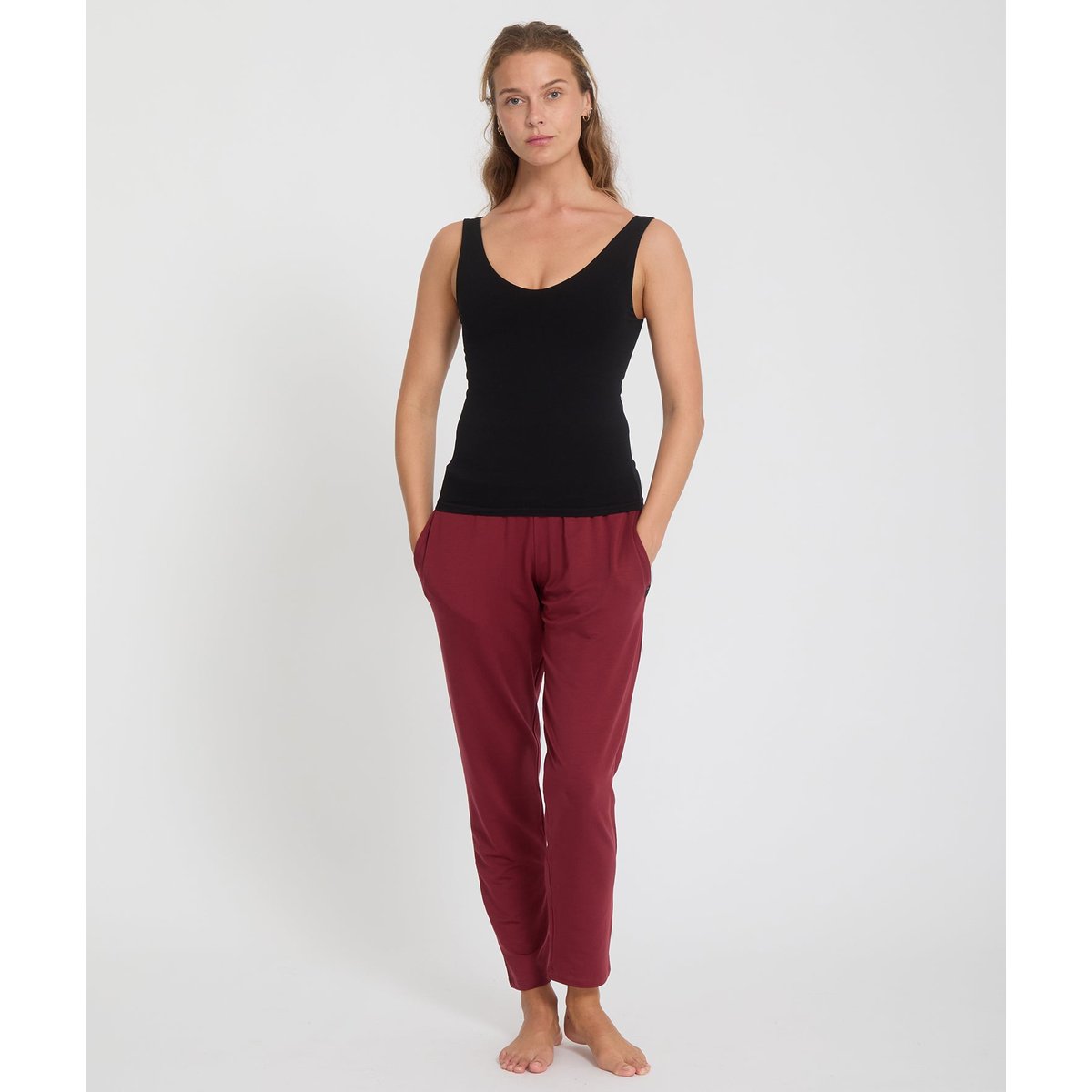 Top avec brassière intégrée BIJA noir, YOGA SEARCHER