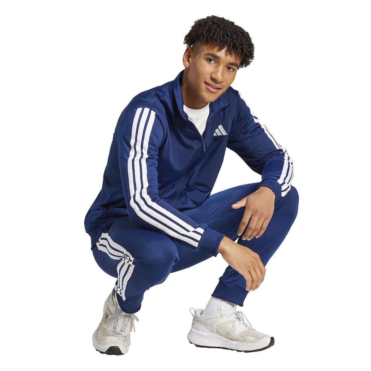 Survêtement Essentiel 3 bandes en tricot bleu marine, ADIDAS SPORTSWEAR