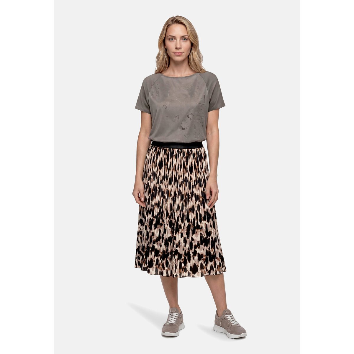Haut casual à patchs smoky dust, BETTY BARCLAY