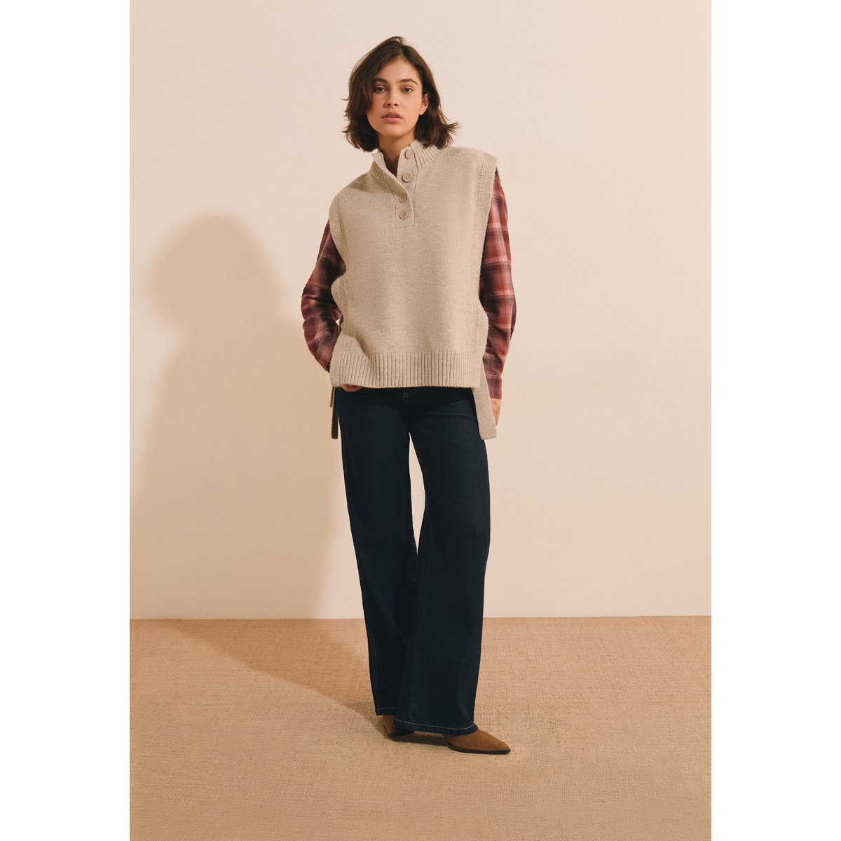 ETAM PULL SERAFIN - PULL SM taupe, ETAM