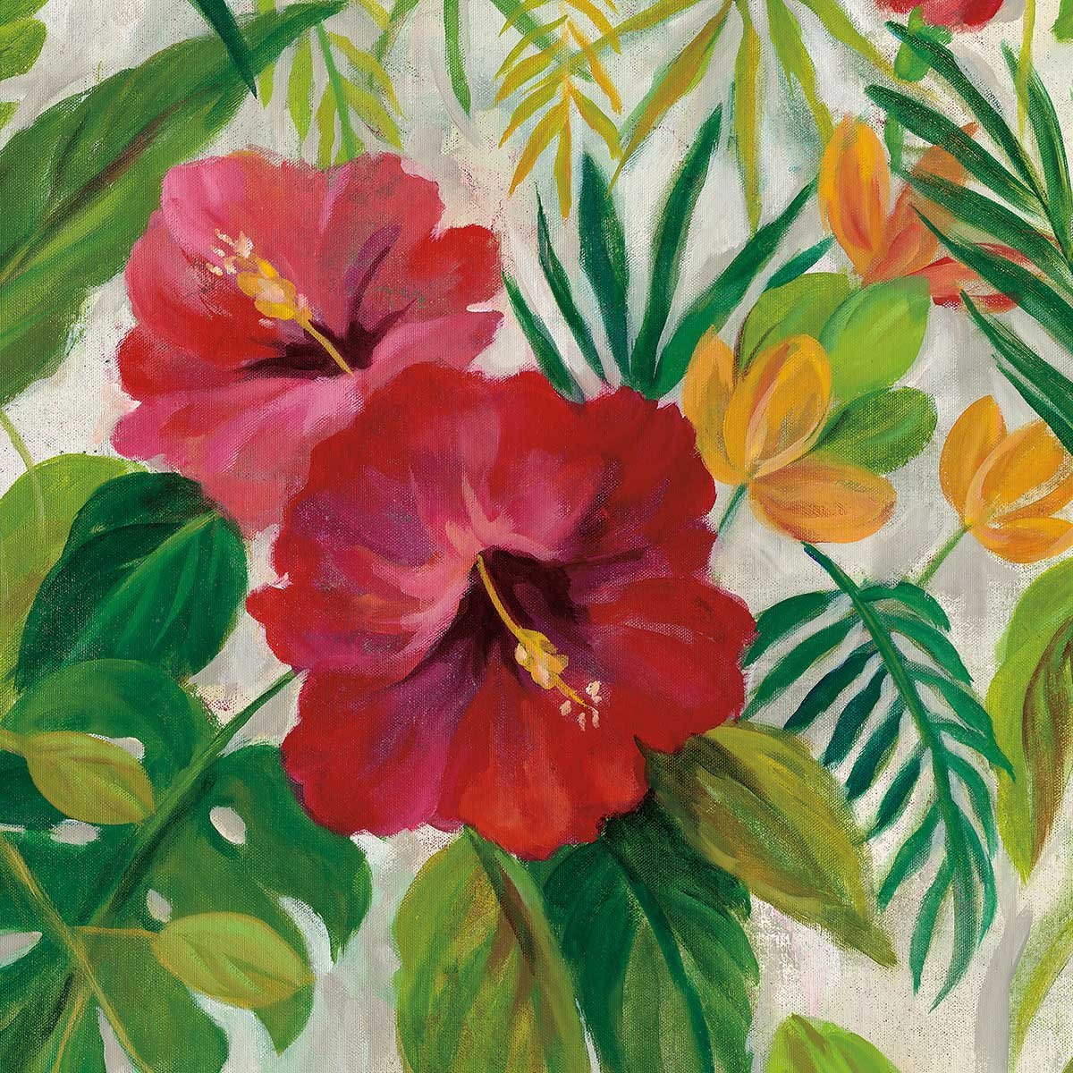 Tableau Hibiscus des tropiques tableau alu dibond, HEXOA