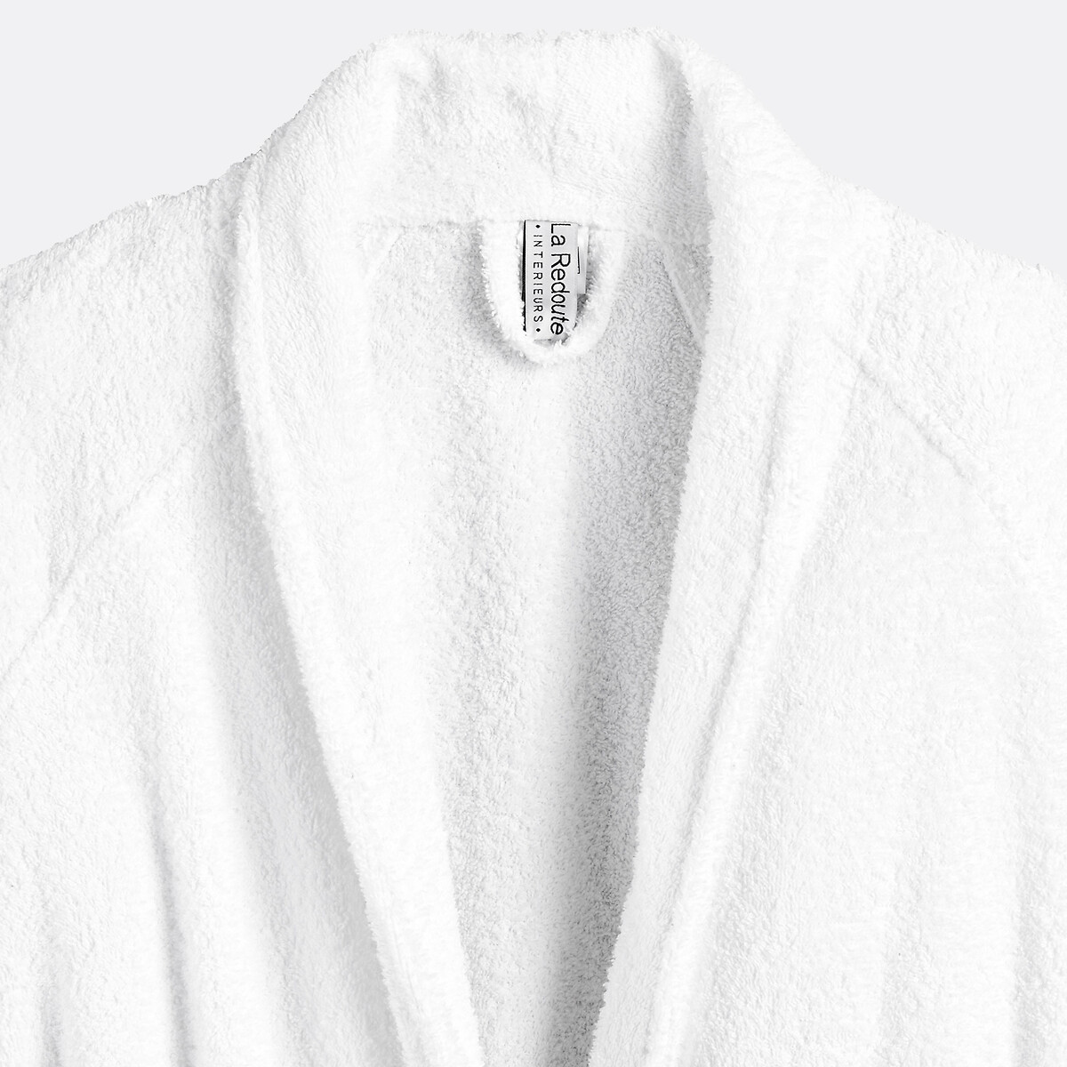 Haxel 450g/m² Cotton Terry Bathrobe with Kimono Collar white, LA REDOUTE INTERIEURS