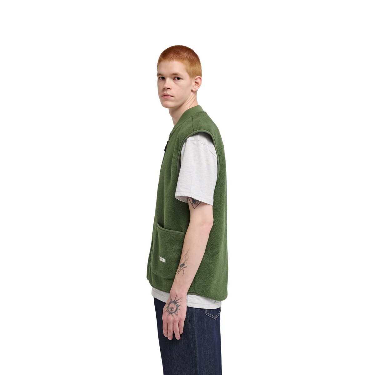 Veste en polaire SEFTON GILET vert bronze green, ELEMENT
