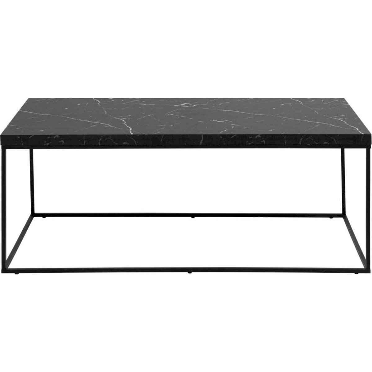 Table basse rectangulaire collection PILLYS noir, RECOLLECTION