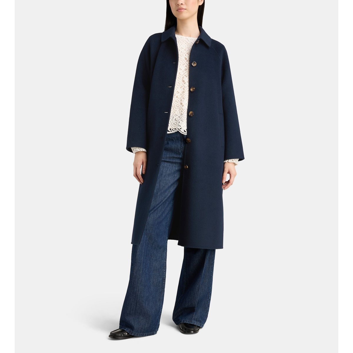 Manteau long olinda double face bleu marine, JODHPUR