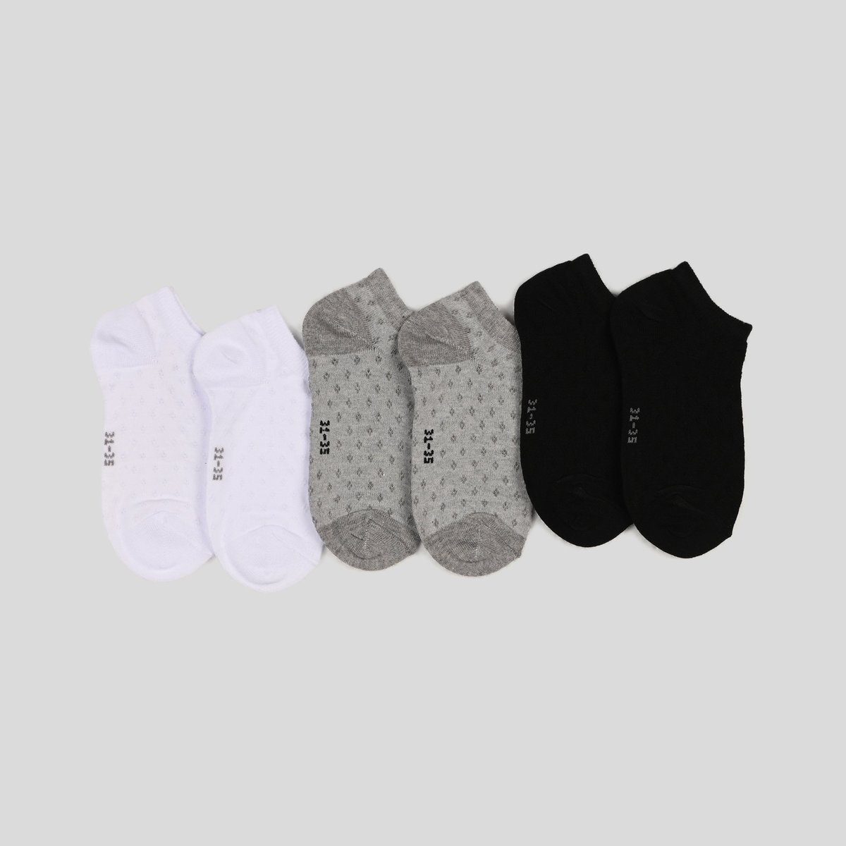 Lot de 3 chaussettes noir, MONOPRIX KIDS