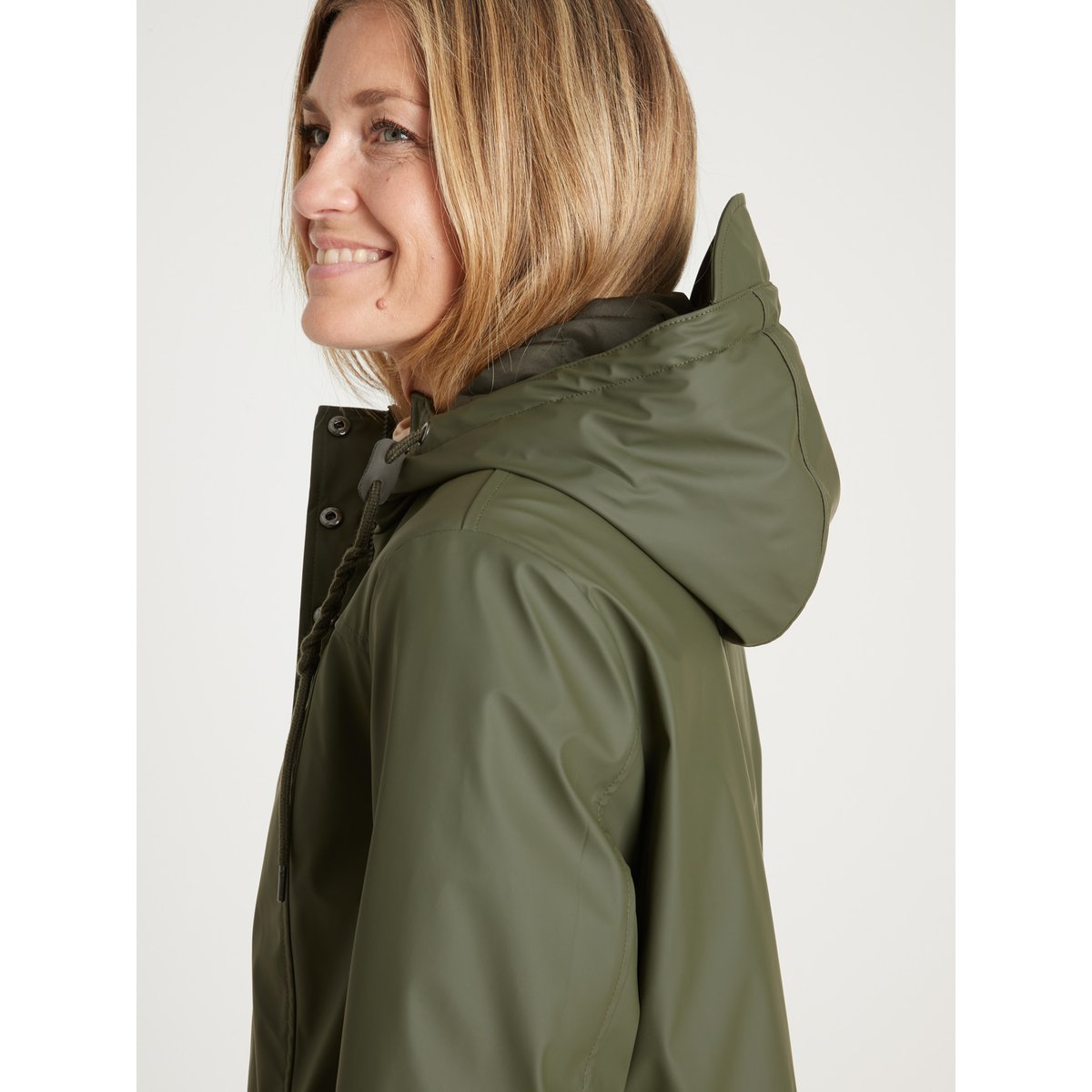 Parka imperméable doublée et matelassée kaki, DAXON