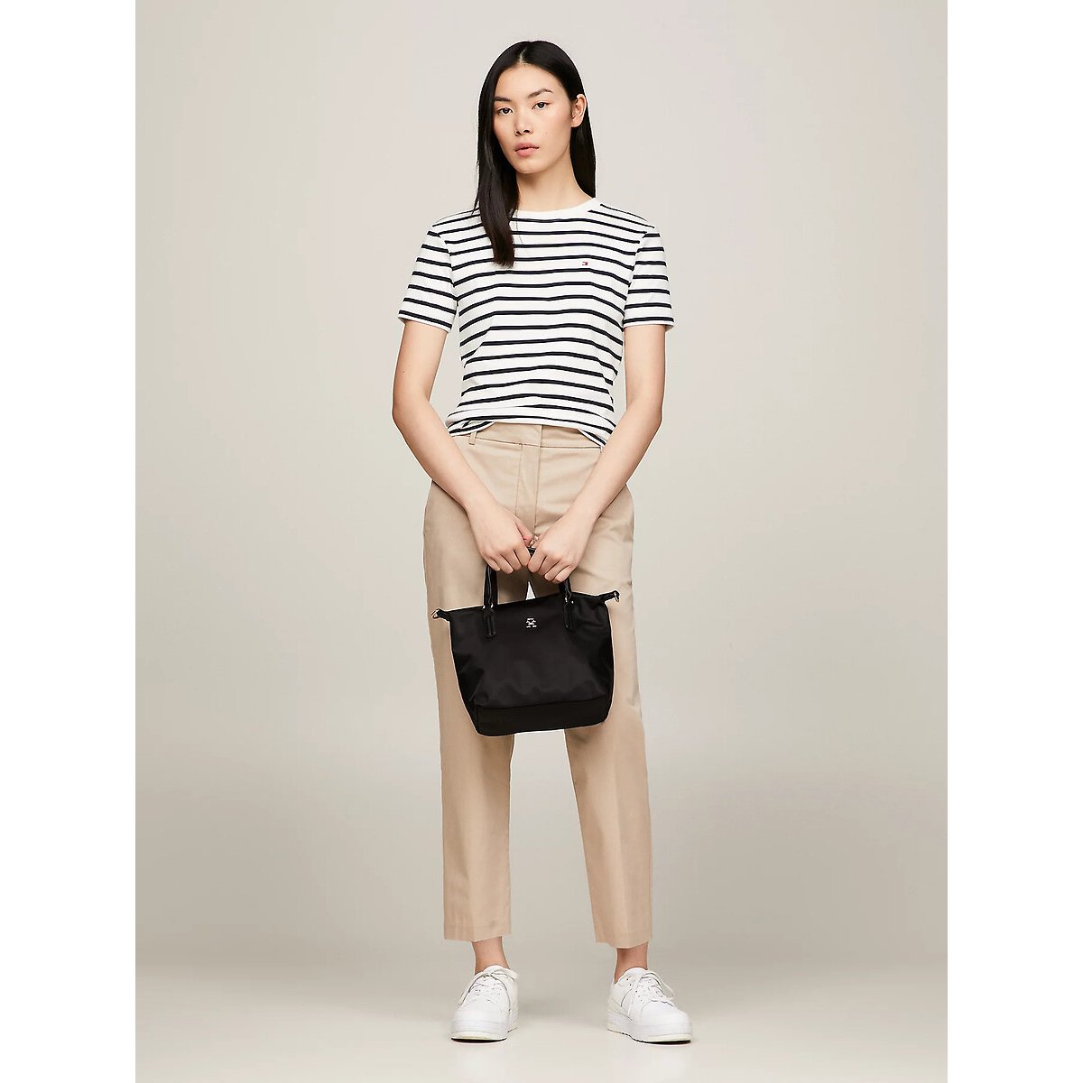 Petit sac cabas, TH EMBLEM noir, TOMMY HILFIGER