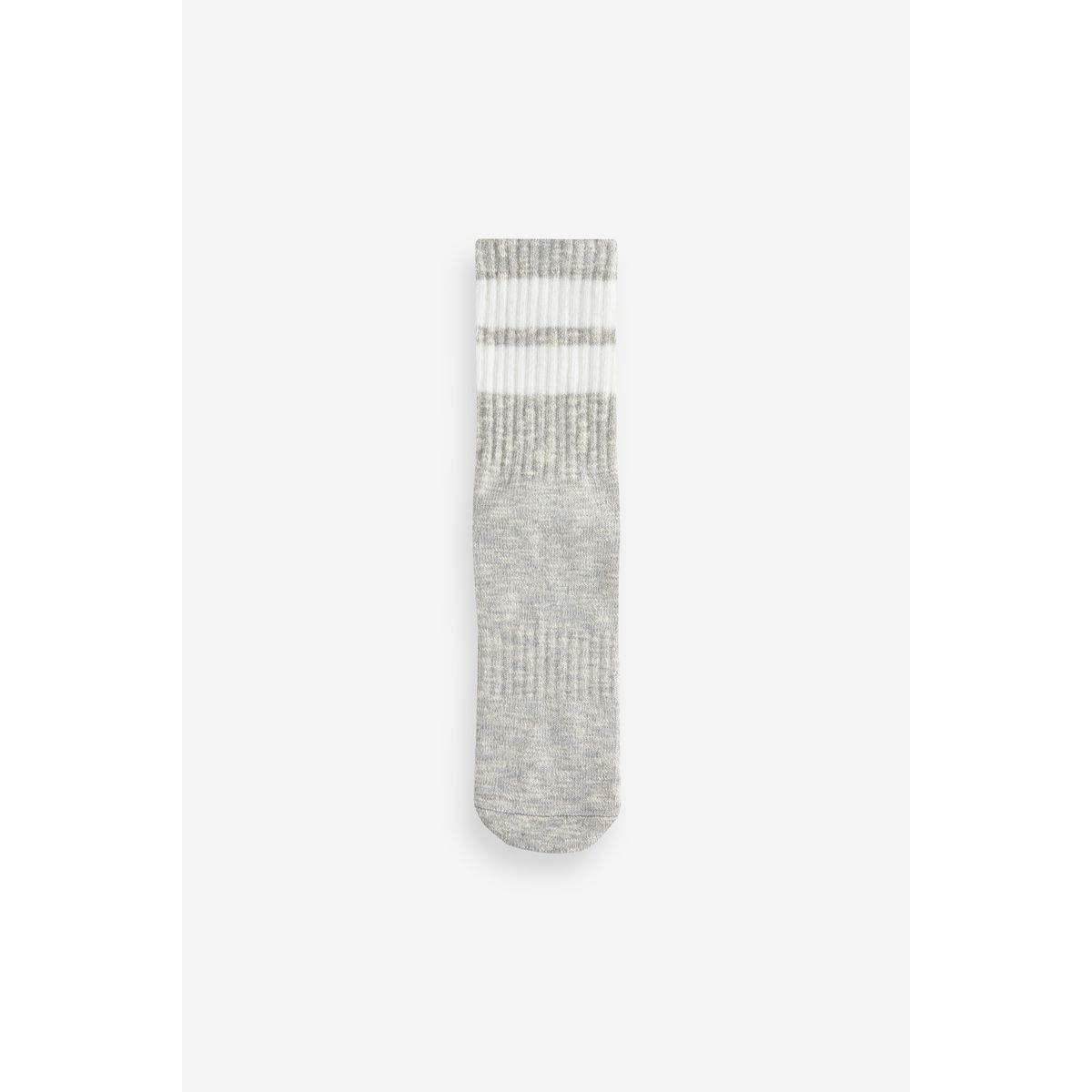 Socquettes côtelées sport à rayures, 3 paires noir/gris, NEXT