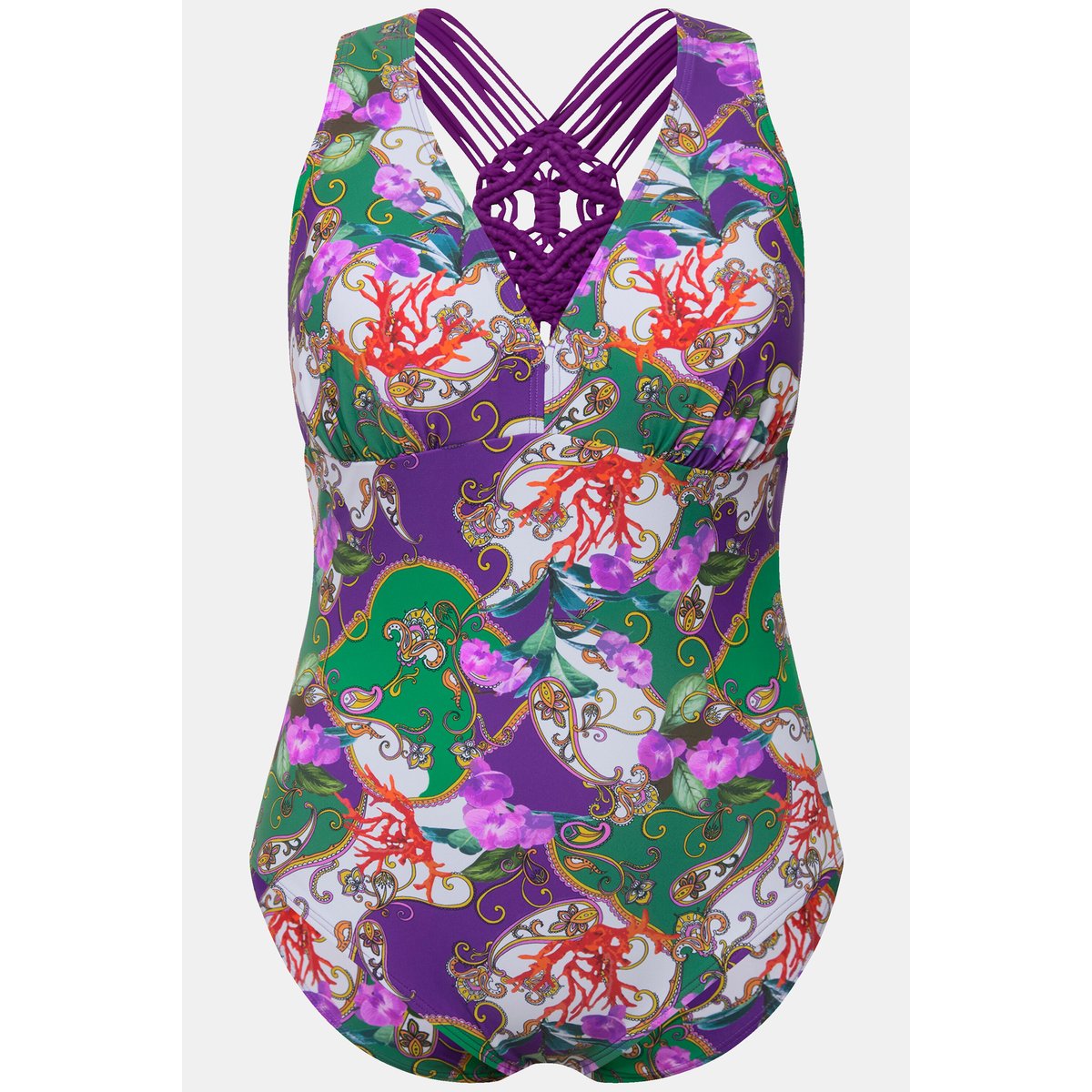 Maillot de bain à bonnets souples. Bretelles blanc neige, ULLA POPKEN