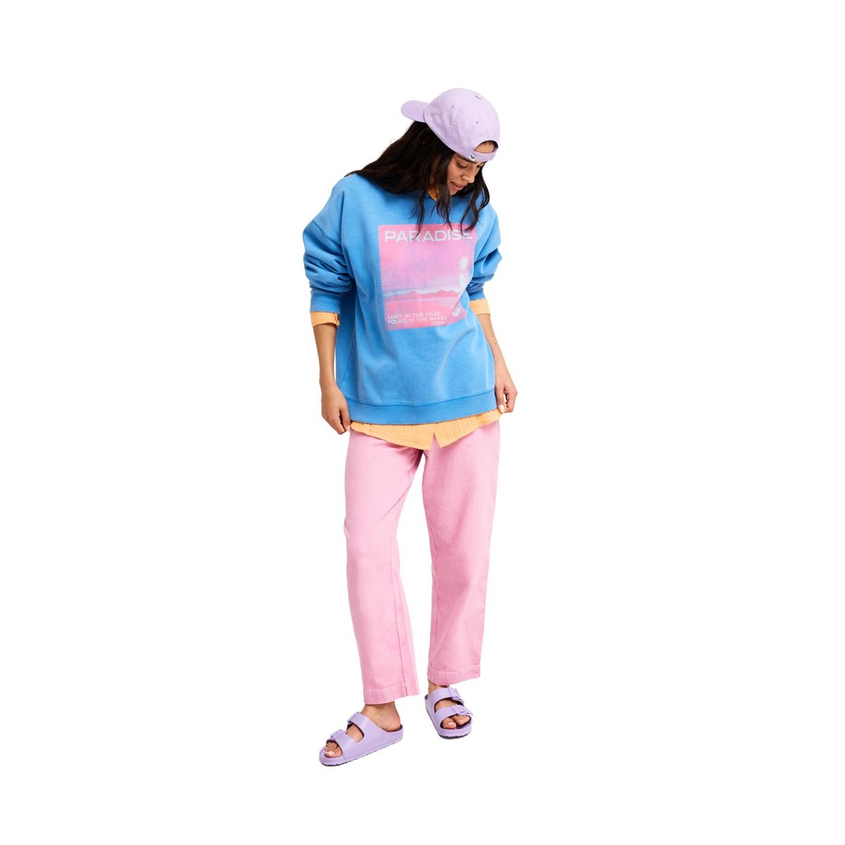 Sweat oversize LINEUP. bleu super sonic, ROXY