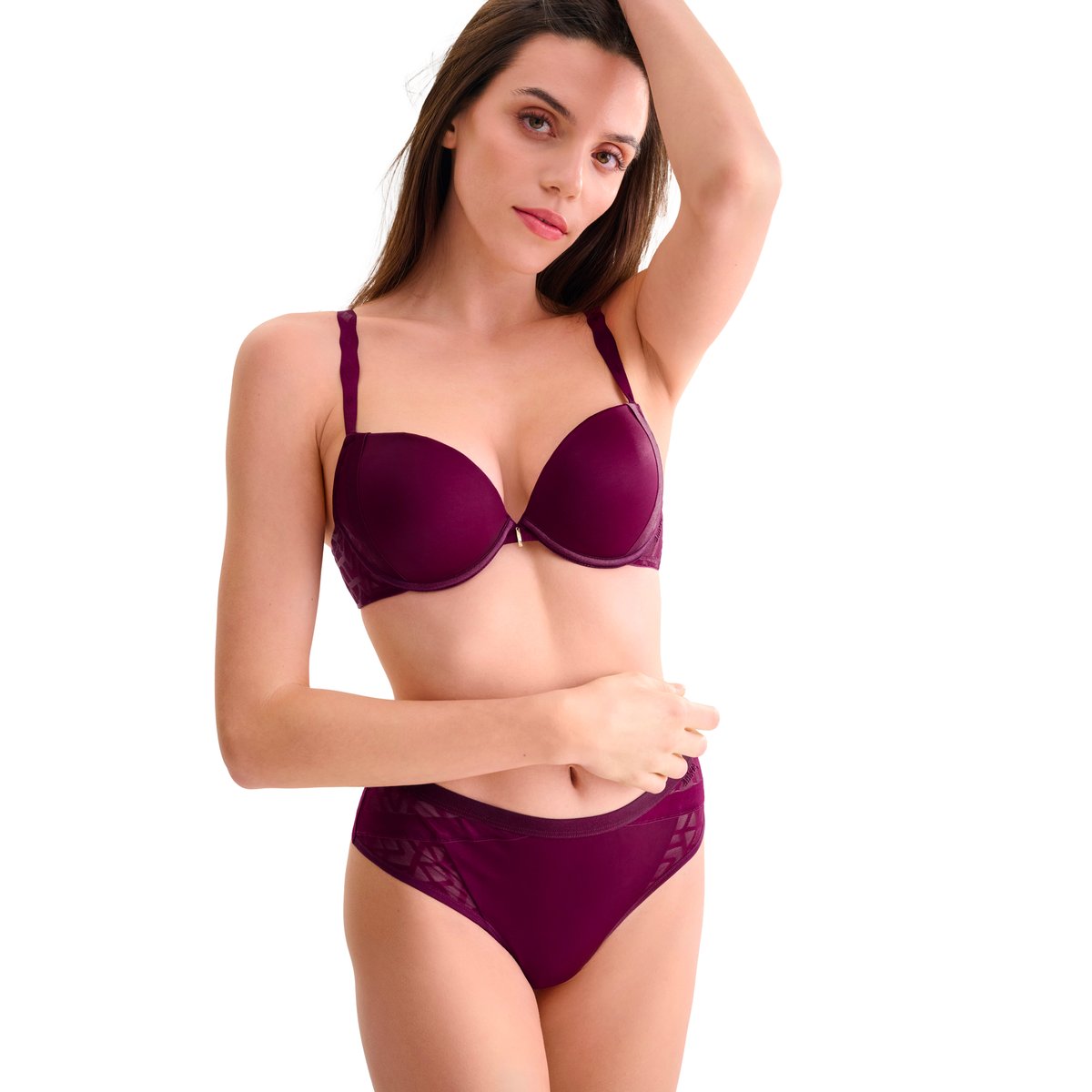Soutien-gorge push-up Opal magenta, LISCA