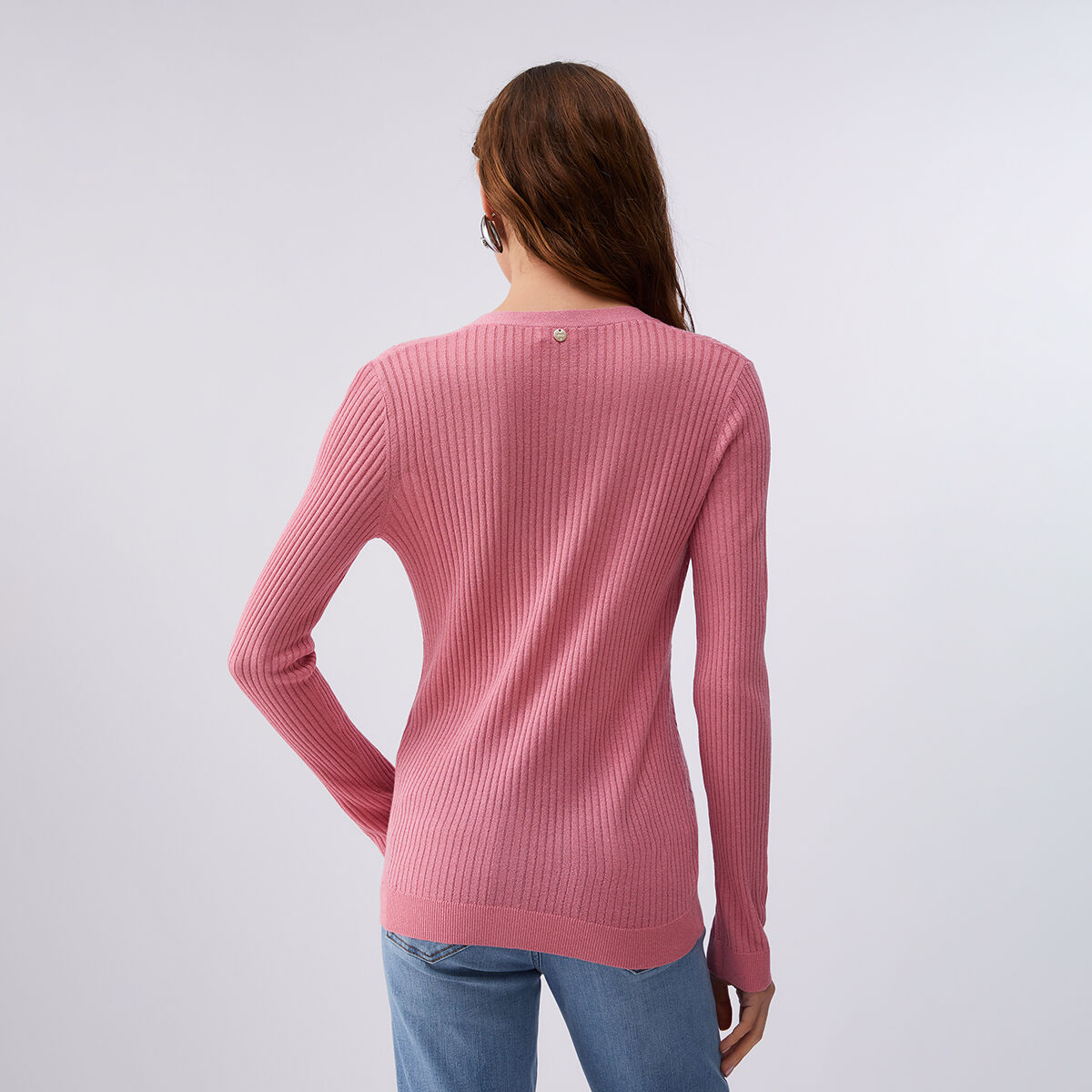 Cardigan en fil textile rose, LIU JO
