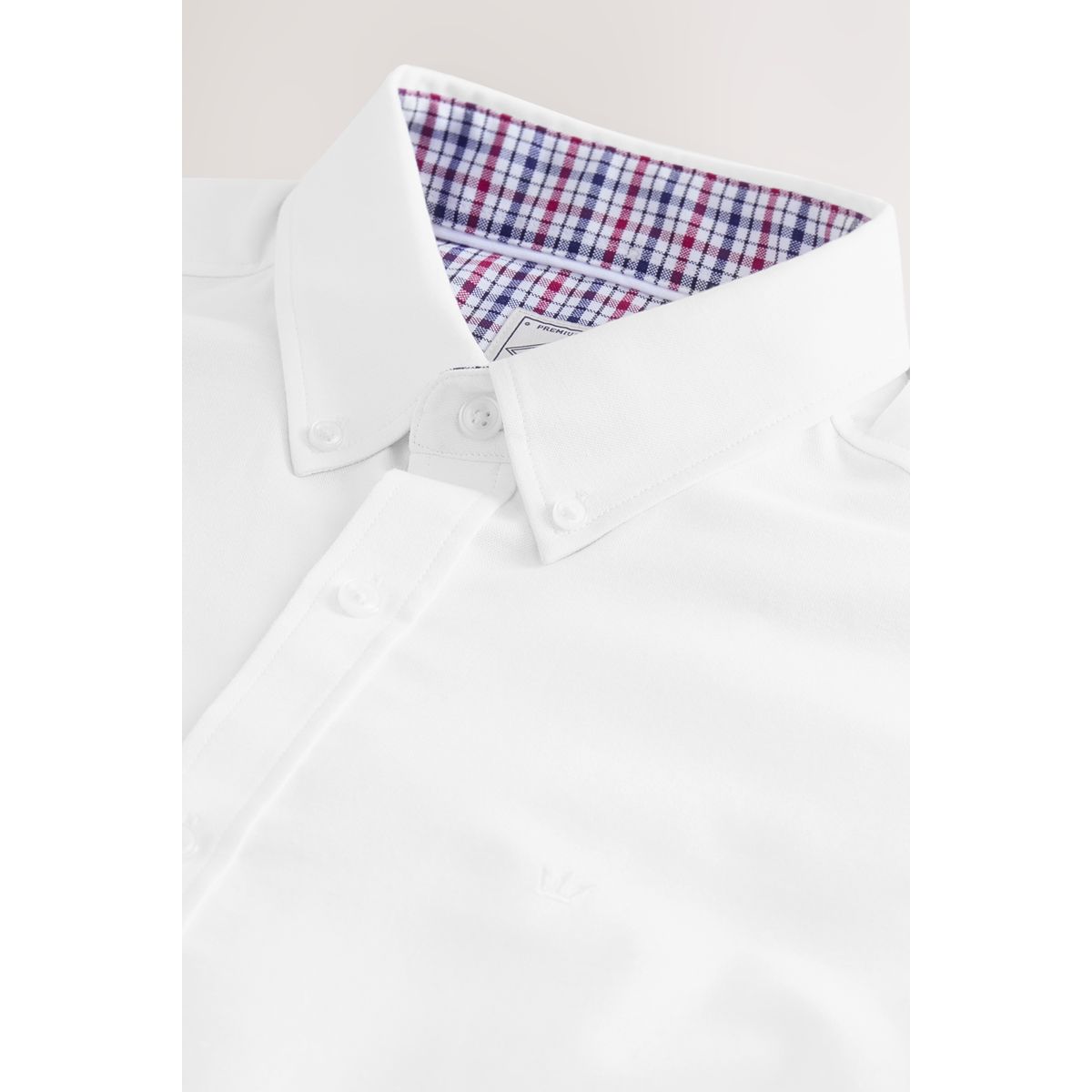 Chemise oxford stretch à manches courtes blanc, NEXT