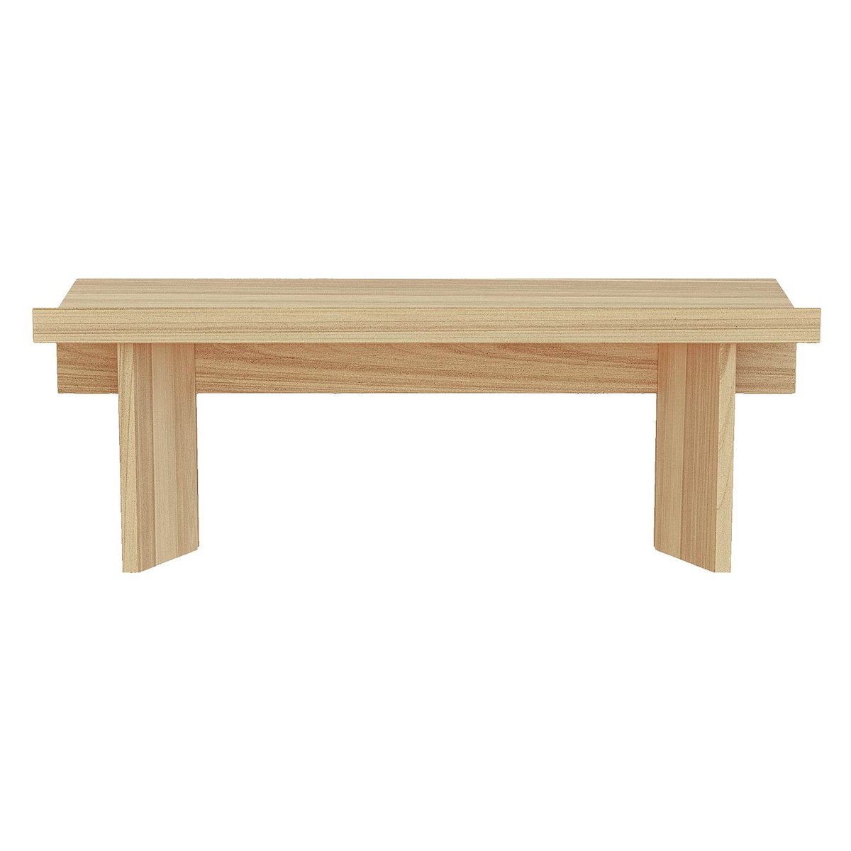 Banc bois, panneau ARCHIE naturel clair, HABITAT