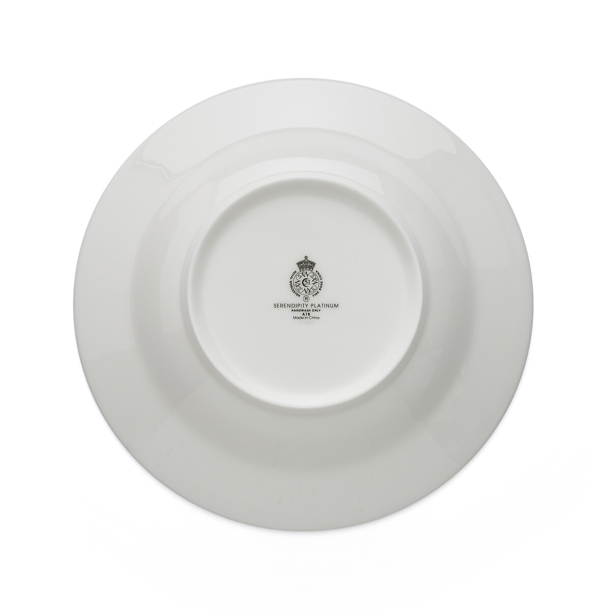 Set of 4 Serendipity Platinum Soup Plates white, ROYAL WORCESTER