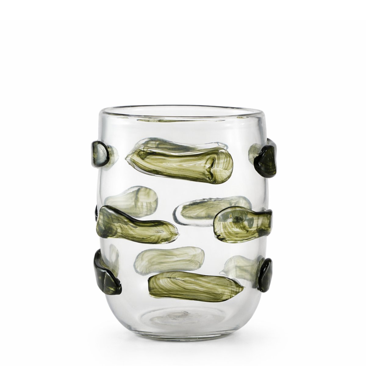 Vase décoratif en verre soufflé H28 VERTONE vert, SIA DECO