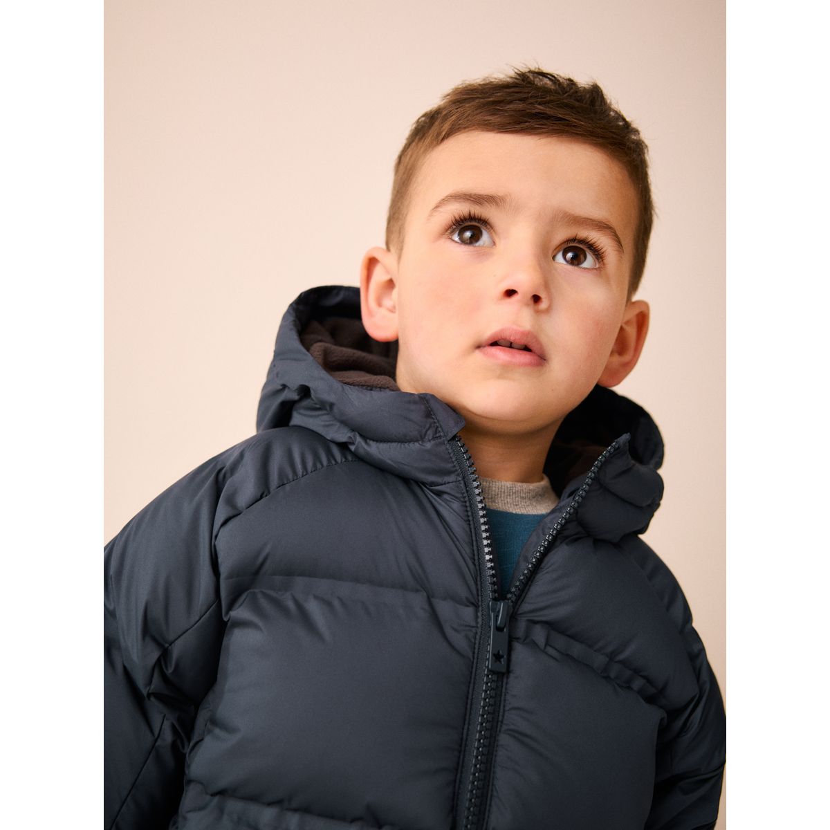 Manteau matelassé bleu marine, NEXT