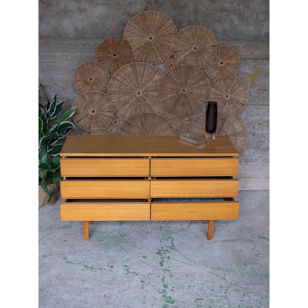 Enfilade scandinave Margaret N°777 - Bon état bois clair, DEBONGOUT