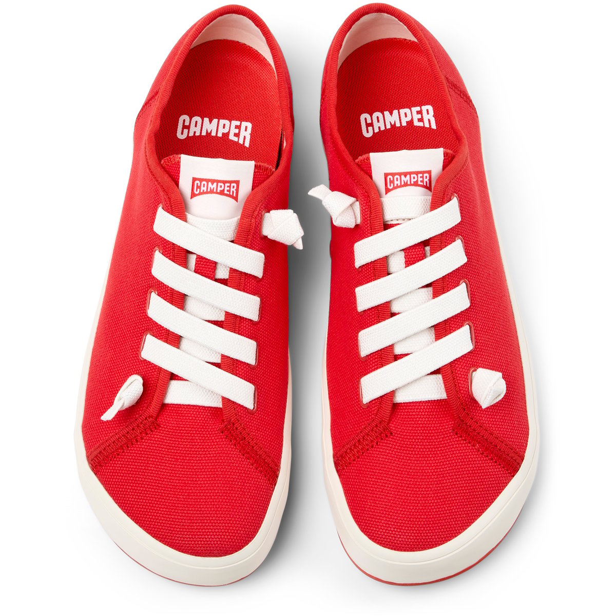 Baskets Cuir PEU RAMBLA II TWINS rouge moyen, CAMPER
