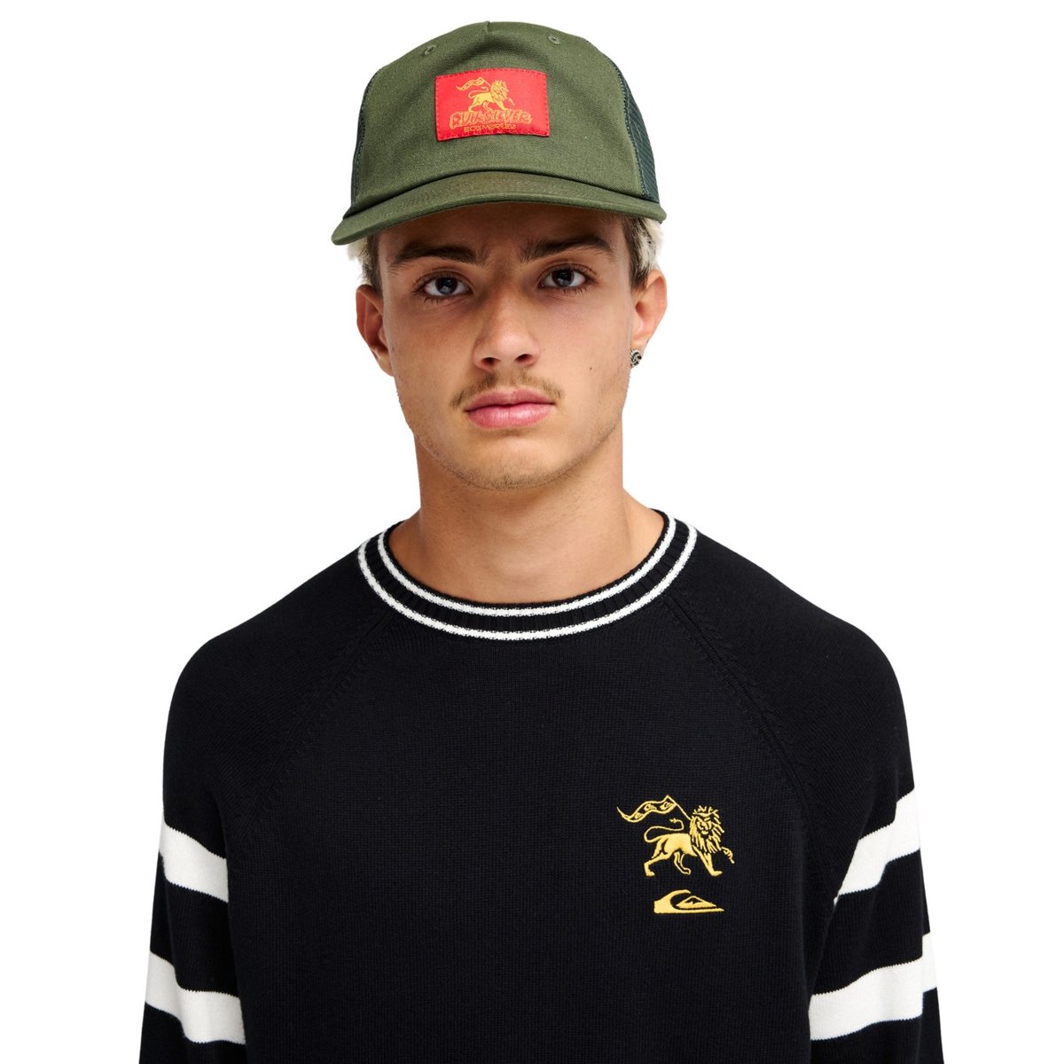 Pull à col rond BOB MARLEY TRENCH TOWN noir black, QUIKSILVER