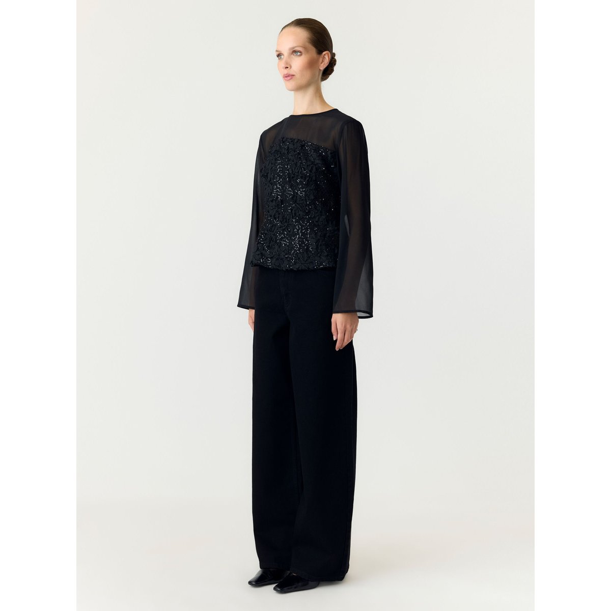 Top noir - black1, YAS