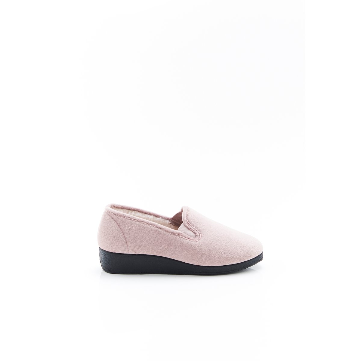 Chaussons Thermolactyl en velours marron taupe, DAMART