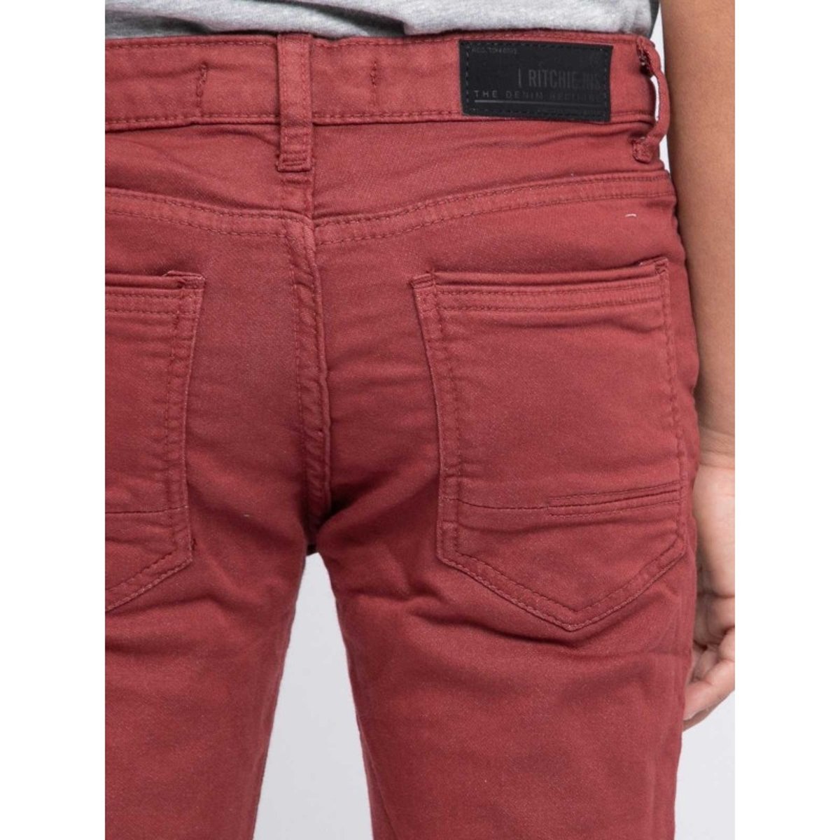 Pantalon 5 Poches Vaas-j bordeaux, RITCHIE