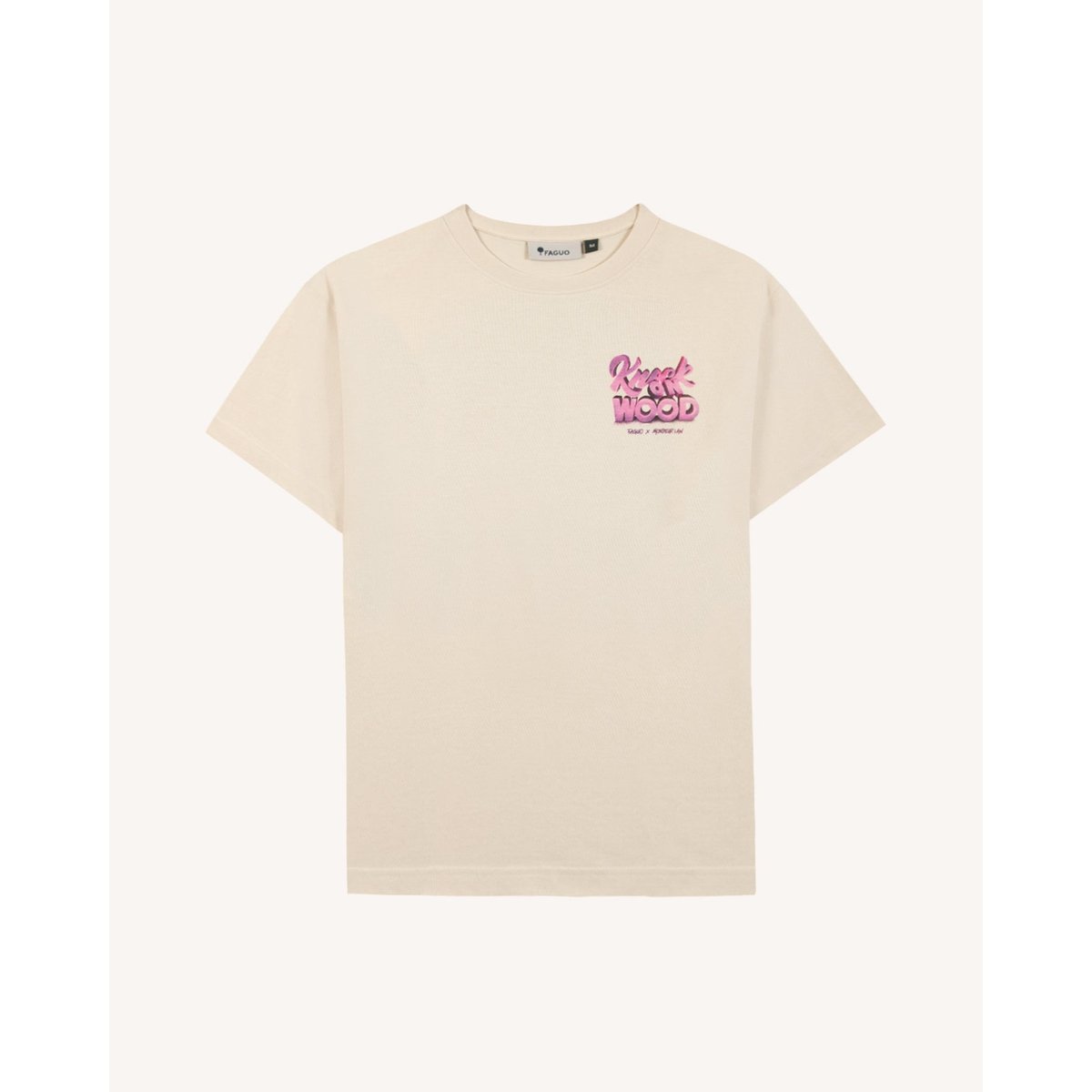 T-shirt en maille écru, FAGUO